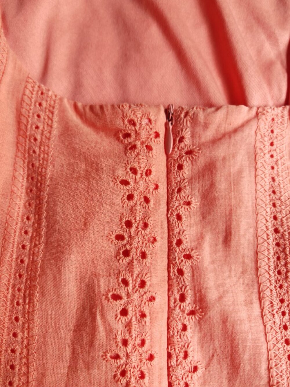 Altar’d State Coral Eyelet Lace Mini Dress Size M NWT - Picture 12 of 13